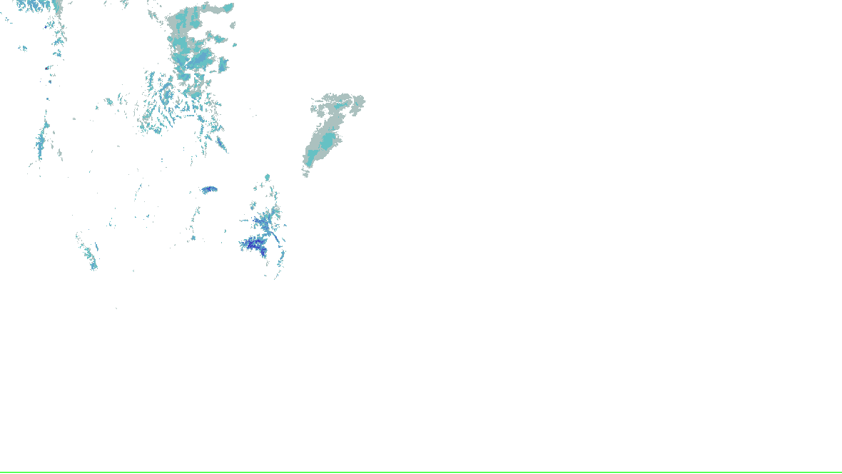 NOHRSC snow analysis for the lower 48; see the adjacent source legend and time qualification