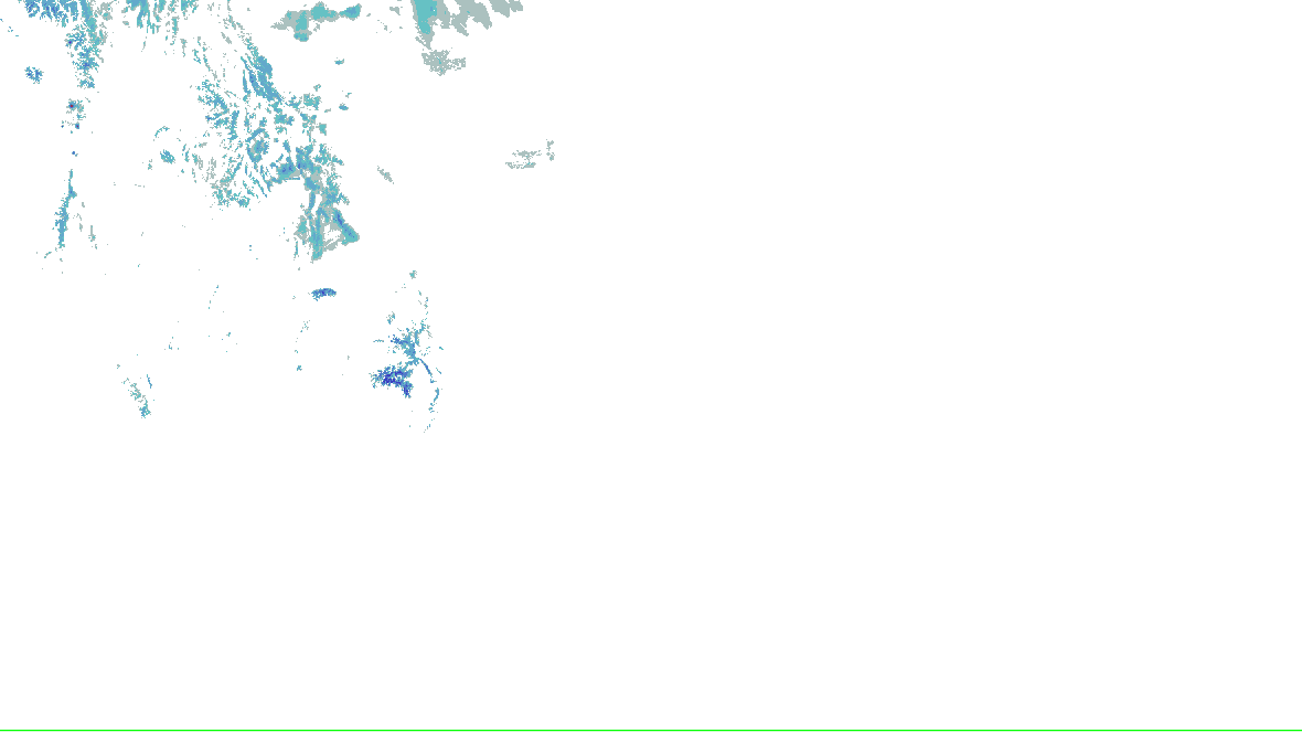 NOHRSC snow analysis for the lower 48; see the adjacent source legend and time qualification