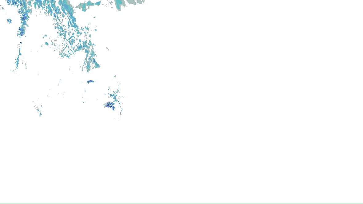 NOHRSC snow analysis for the lower 48; see the adjacent source legend and time qualification