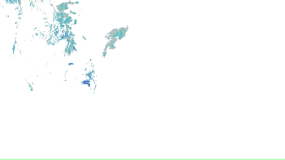 NOHRSC snow analysis for the lower 48; see the adjacent source legend and time qualification