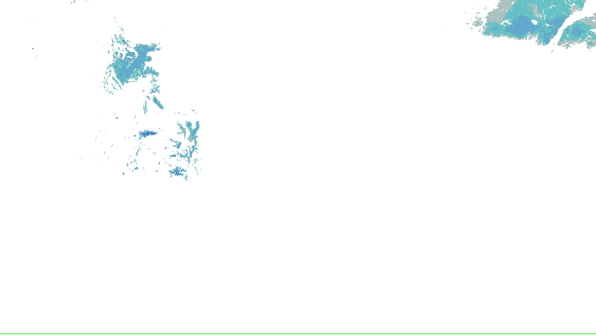 NOHRSC snow analysis for the lower 48; see the adjacent source legend and time qualification