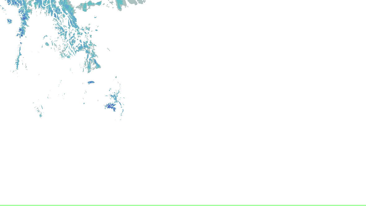 NOHRSC snow analysis for the lower 48; see the adjacent source legend and time qualification
