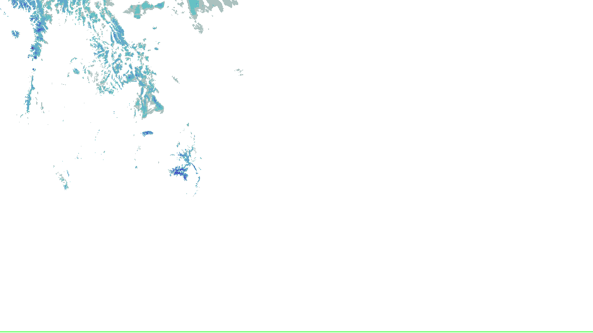 NOHRSC snow analysis for the lower 48; see the adjacent source legend and time qualification