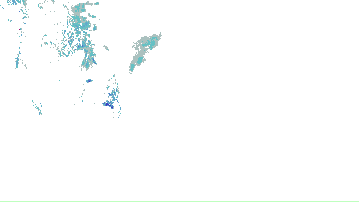 NOHRSC snow analysis for the lower 48; see the adjacent source legend and time qualification