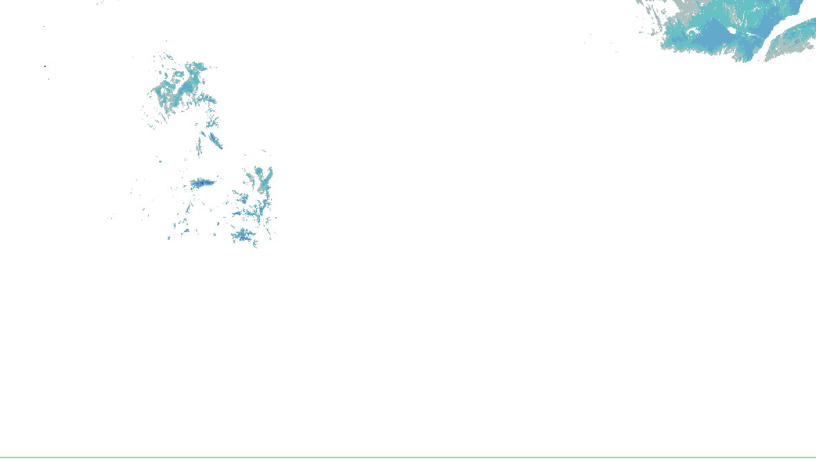 Snow depth analysis for the lower 48, in NOHRSC’s legend colors